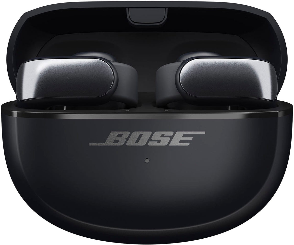 Bose - Geek Squad Certified Refurbished Ultra Open-Ear True Wireless Open Earbuds - Black