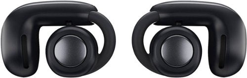 Bose - Geek Squad Certified Refurbished Ultra Open-Ear True Wireless Open Earbuds - Black