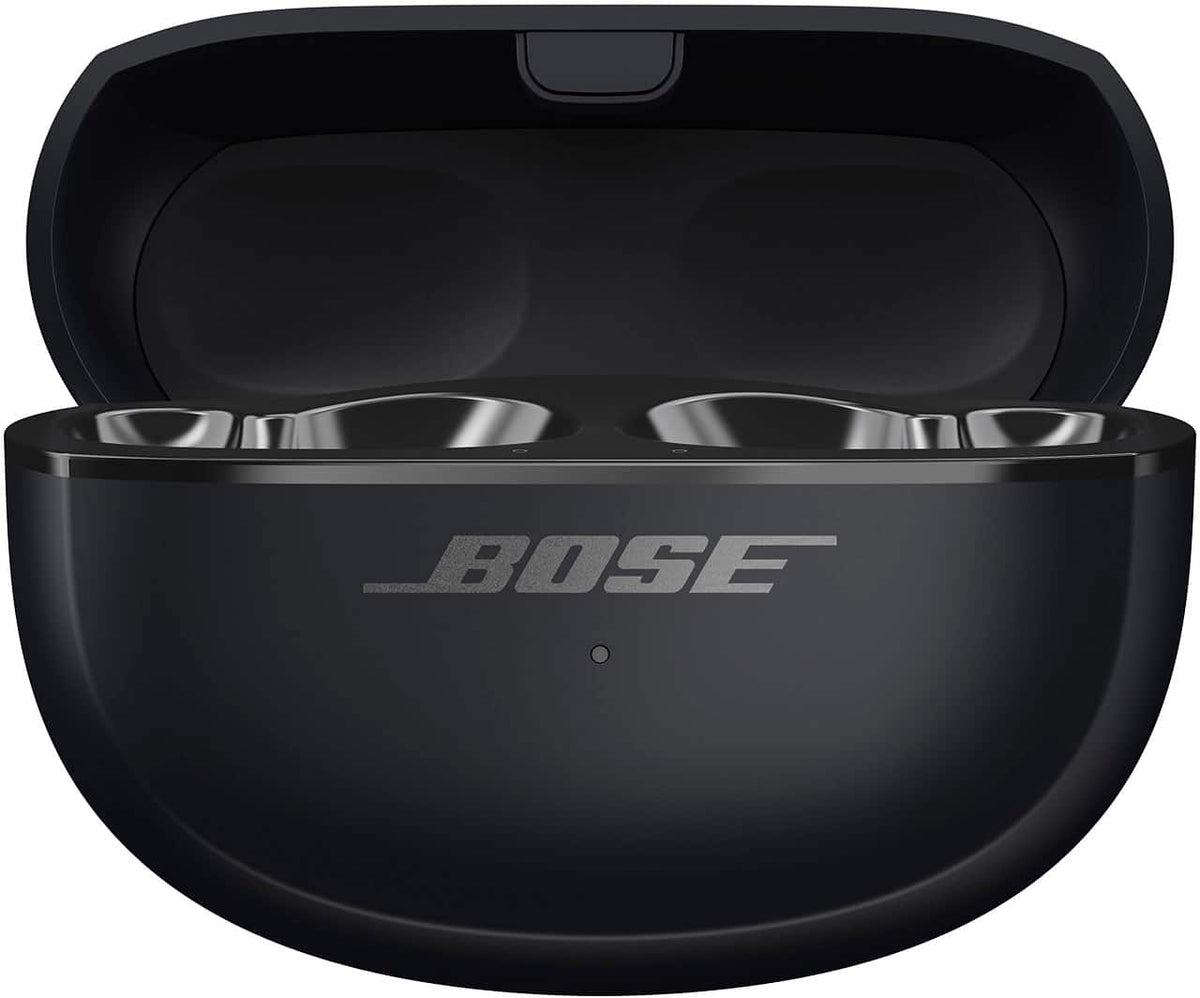 Bose - Geek Squad Certified Refurbished Ultra Open-Ear True Wireless Open Earbuds - Black