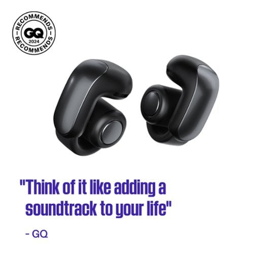 Bose - Geek Squad Certified Refurbished Ultra Open-Ear True Wireless Open Earbuds - Black