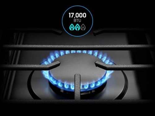 Samsung - 30 in. Wide 5 Burner Bespoke 6.0 Cu. Ft. Slide-In Gas Range with Precision Knobs - Stainless Steel