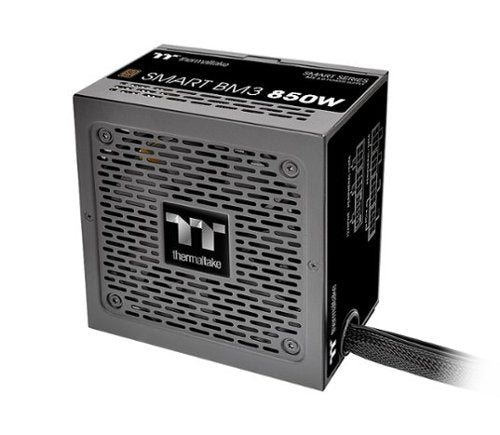 Thermaltake - Smart BM3 80+ Bronze PCIE Gen 5 ATX 3.0 850W Semi-Modular Power Supply - Black