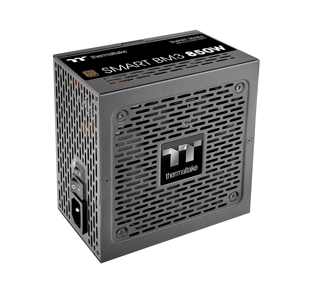 Thermaltake - Smart BM3 80+ Bronze PCIE Gen 5 ATX 3.0 850W Semi-Modular Power Supply - Black