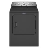 Maytag - 7.0 Cu. Ft. Electric Dryer with Steam and Extra Power Button - Volcano Black