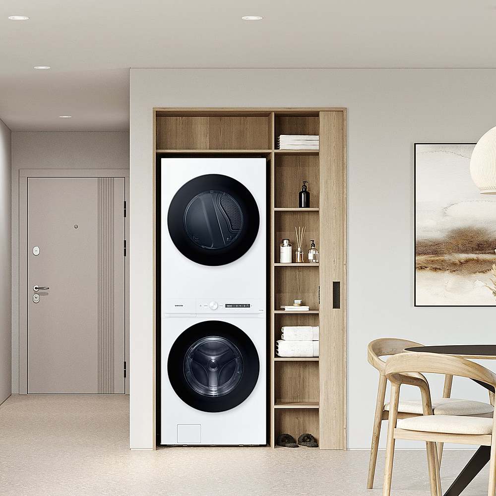 Samsung - 4.6 Cu. Ft. Washer with Steam Wash and 7.6 Cu. Ft. Electric Dryer - White