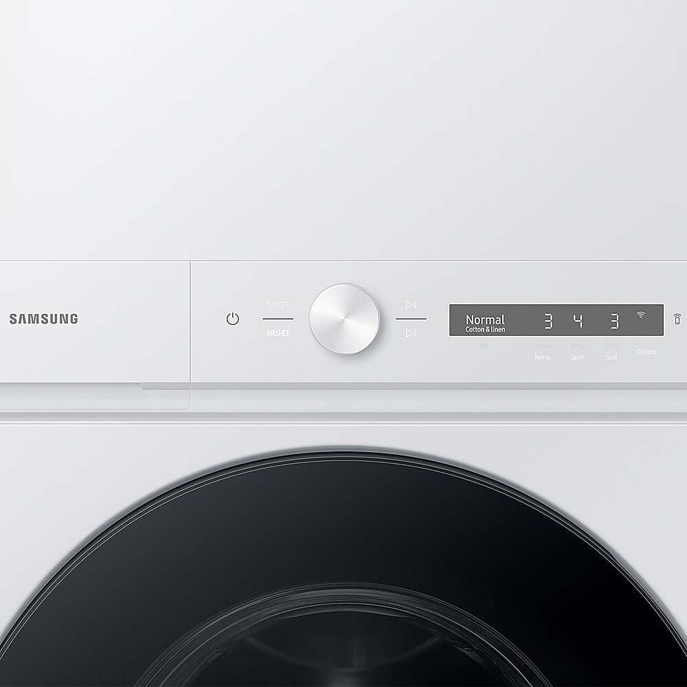 Samsung - 4.6 Cu. Ft. Washer with Steam Wash and 7.6 Cu. Ft. Electric Dryer - White