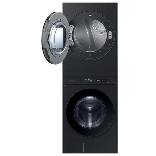 Samsung - 4.6 Cu. Ft. Washer with Flex Auto Dispense System and 7.6 Cu. Ft. Gas Dryer - Brushed Black