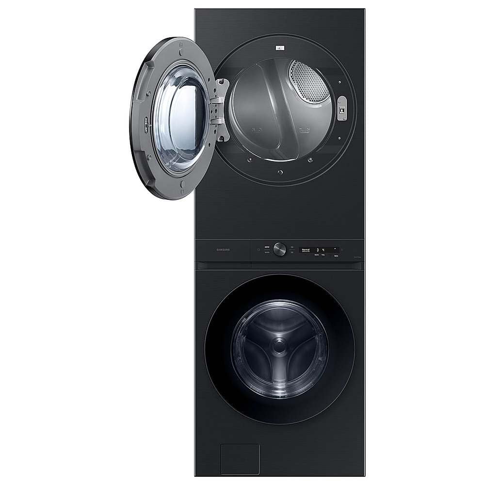 Samsung - 4.6 Cu. Ft. Washer with Flex Auto Dispense System and 7.6 Cu. Ft. Gas Dryer - Brushed Black