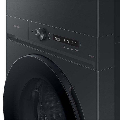 Samsung - 4.6 Cu. Ft. Washer with Flex Auto Dispense System and 7.6 Cu. Ft. Gas Dryer - Brushed Black