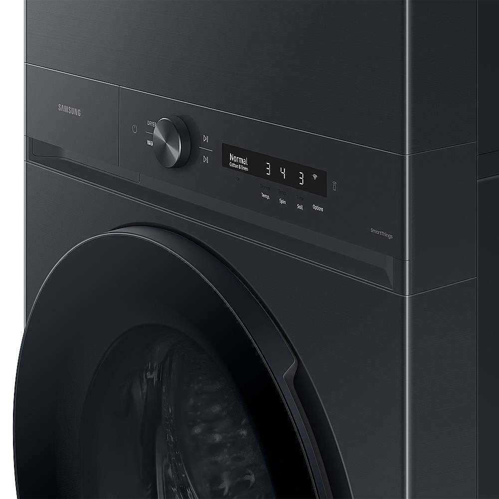 Samsung - 4.6 Cu. Ft. Washer with Flex Auto Dispense System and 7.6 Cu. Ft. Gas Dryer - Brushed Black
