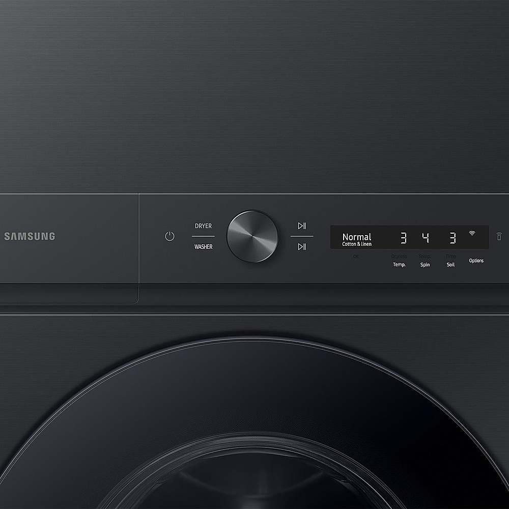 Samsung - 4.6 Cu. Ft. Washer with Flex Auto Dispense System and 7.6 Cu. Ft. Gas Dryer - Brushed Black