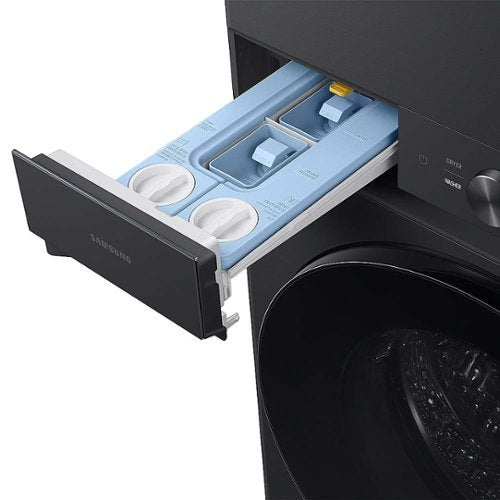 Samsung - 4.6 Cu. Ft. Washer with Flex Auto Dispense System and 7.6 Cu. Ft. Gas Dryer - Brushed Black