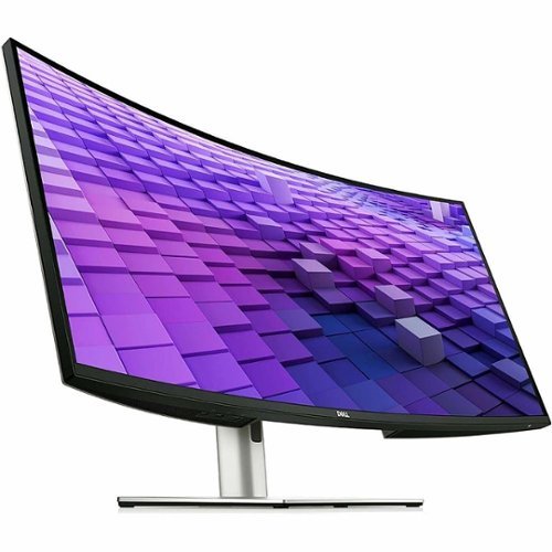 Dell - UltraSharp 37.5" IPS LED Curved 60Hz Monitor (VGA, USB, HDMI, DVI) - Black/Silver