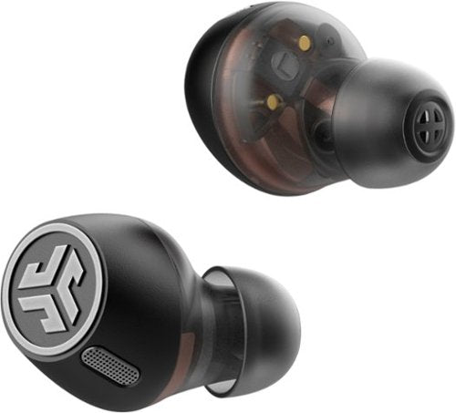 JLab - Epic Lab Edition Wireless Earbuds – Adaptive Noise Cancelling, Dual Drivers, Hi-Res Audio – - Black