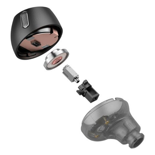 JLab - Epic Lab Edition Wireless Earbuds – Adaptive Noise Cancelling, Dual Drivers, Hi-Res Audio – - Black