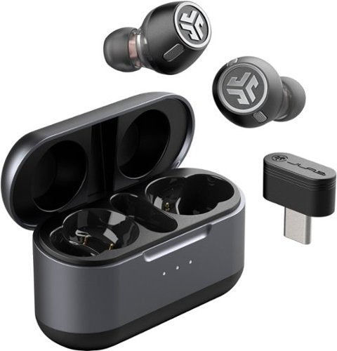 JLab - Epic Lab Edition Wireless Earbuds – Adaptive Noise Cancelling, Dual Drivers, Hi-Res Audio – - Black