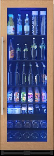 Zephyr - 24 in. Wide Presrv 24 in. 14-Bottle and 266-Can Single Zone Full Size Panel Ready Beverage Cooler - Custom Panel Ready