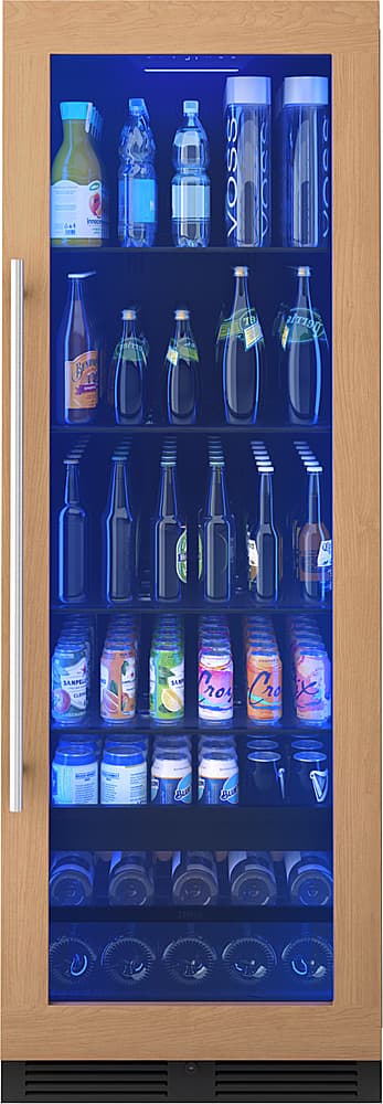 Zephyr - 24 in. Wide Presrv 24 in. 14-Bottle and 266-Can Single Zone Full Size Panel Ready Beverage Cooler - Custom Panel Ready