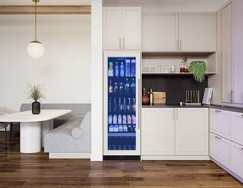 Zephyr - 24 in. Wide Presrv 24 in. 14-Bottle and 266-Can Single Zone Full Size Panel Ready Beverage Cooler - Custom Panel Ready