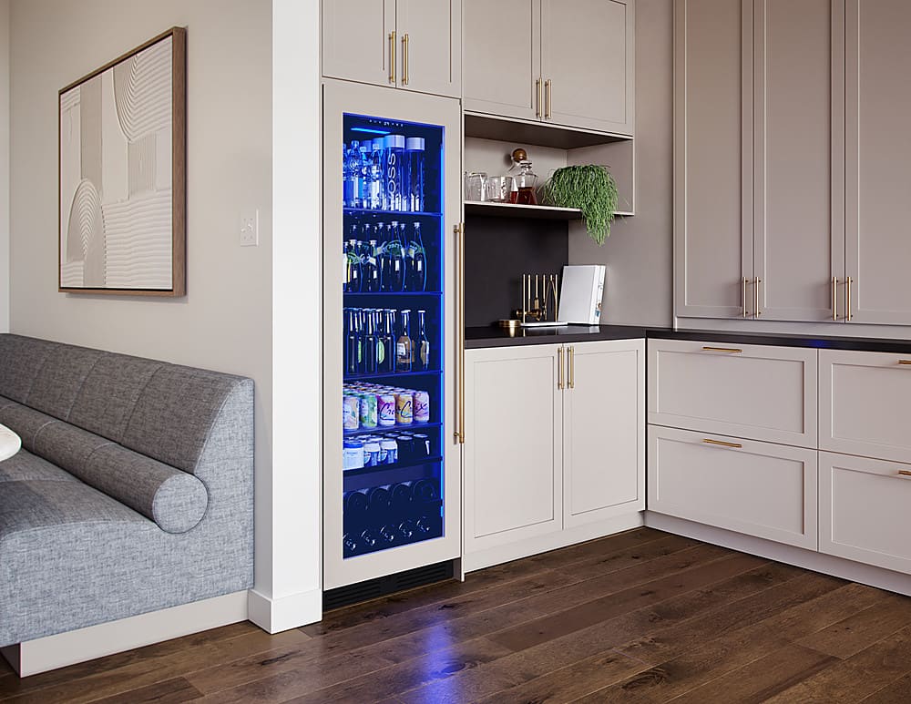 Zephyr - 24 in. Wide Presrv 24 in. 14-Bottle and 266-Can Single Zone Full Size Panel Ready Beverage Cooler - Custom Panel Ready