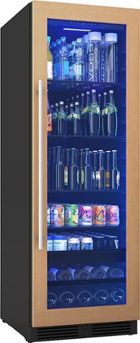 Zephyr - 24 in. Wide Presrv 24 in. 14-Bottle and 266-Can Single Zone Full Size Panel Ready Beverage Cooler - Custom Panel Ready