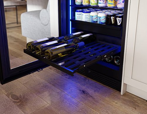 Zephyr - 24 in. Wide Presrv 24 in. 14-Bottle and 266-Can Single Zone Full Size Panel Ready Beverage Cooler - Custom Panel Ready