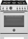 Bertazzoni - 30" Professional Series range - Gas oven - 4 brass burners - Stainless Steel