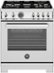 Bertazzoni - 30" Professional Series range - Gas oven - 4 brass burners - LP version - Stainless Steel