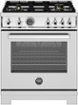 Bertazzoni - 30" Professional Series range - Gas oven - 4 brass burners - LP version - Stainless Steel
