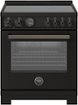 Bertazzoni - 30" Professional Series range - Electric self clean oven - 4 induction zones - Black