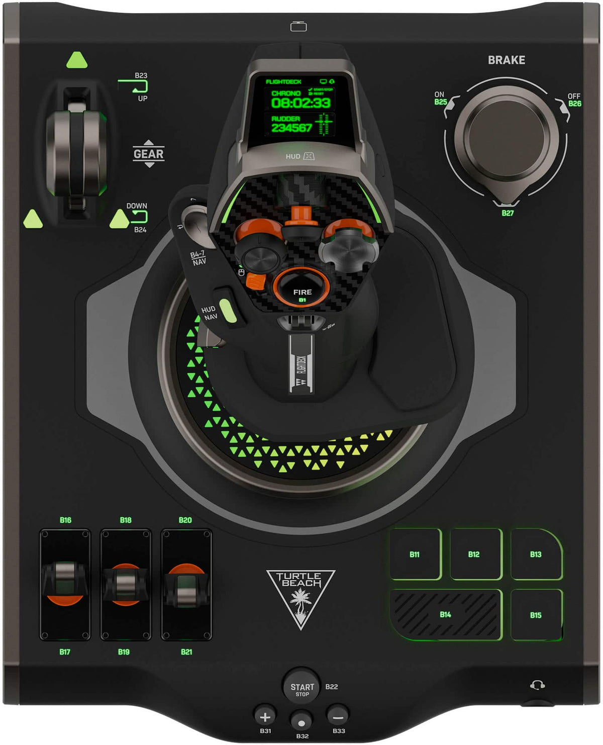 Turtle Beach - VelocityOne Flightdeck Universal HOTAS Simulation System Joystick & Throttle for Windows 10 & 11 PCs - Black