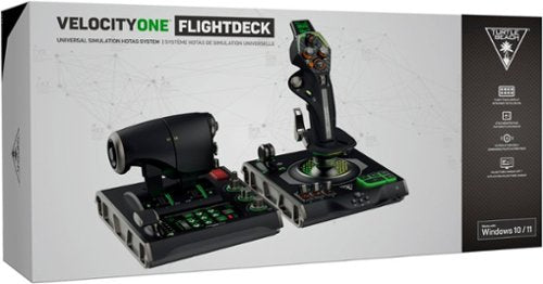 Turtle Beach - VelocityOne Flightdeck Universal HOTAS Simulation System Joystick & Throttle for Windows 10 & 11 PCs - Black