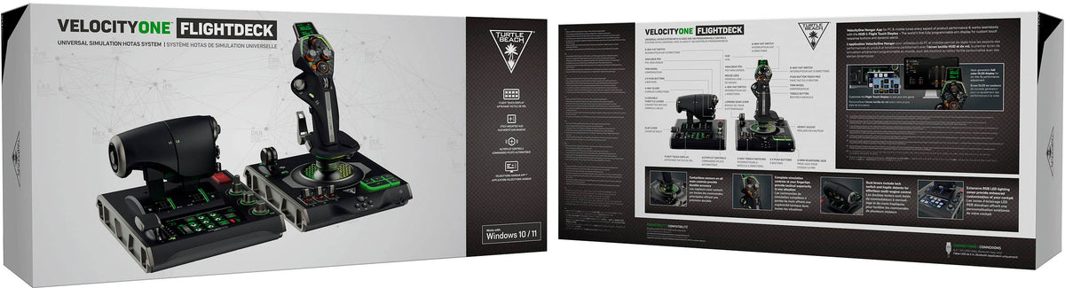 Turtle Beach - VelocityOne Flightdeck Universal HOTAS Simulation System Joystick & Throttle for Windows 10 & 11 PCs - Black