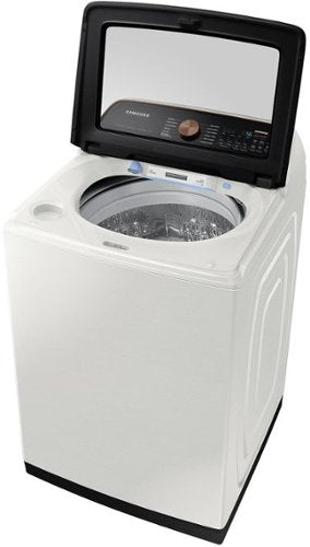 Samsung - 5.5 Cu. Ft. High-Efficiency Smart Top Load Washer with Auto Dispense System - Ivory