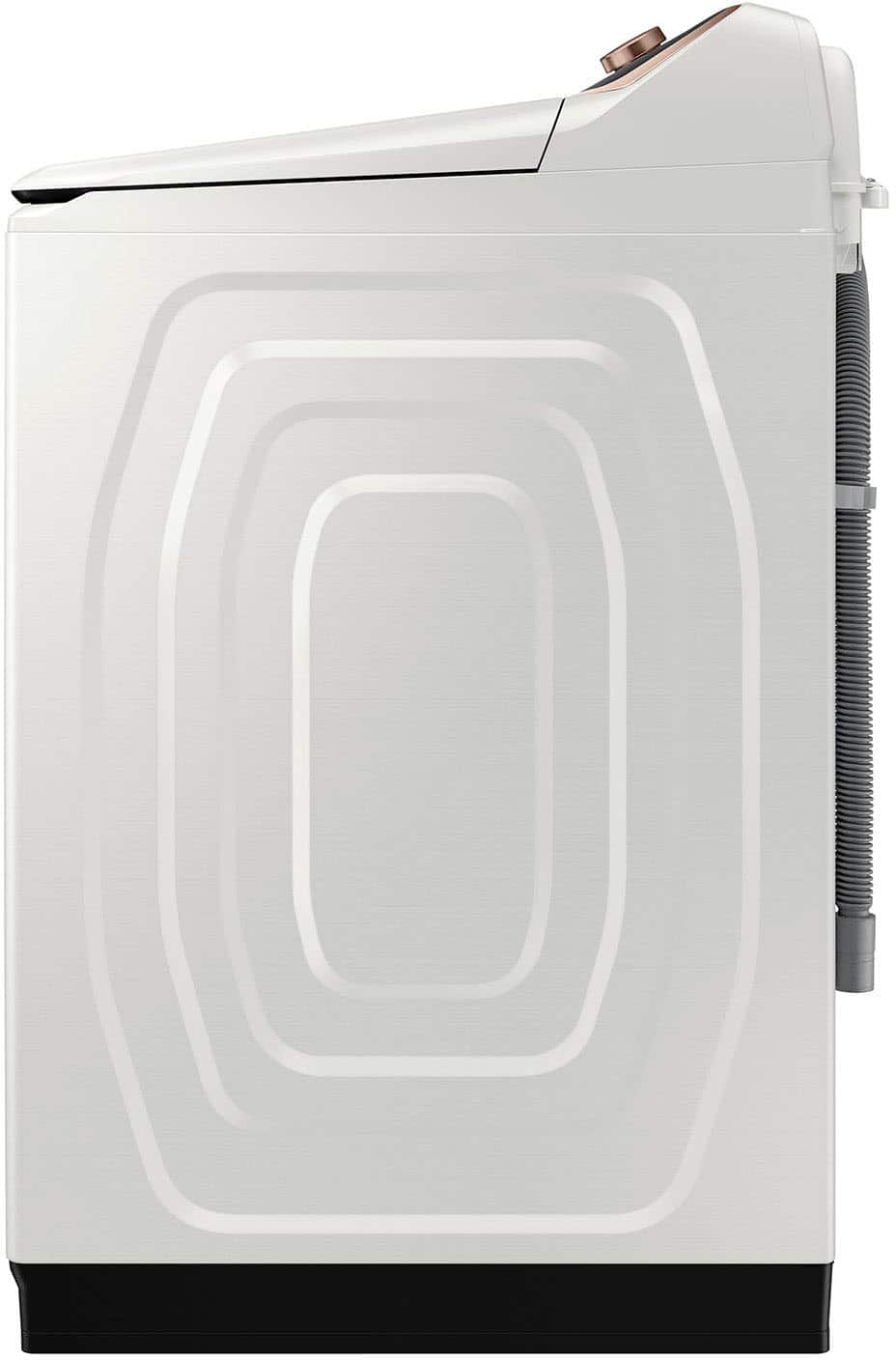 Samsung - 5.5 Cu. Ft. High-Efficiency Smart Top Load Washer with Auto Dispense System - Ivory