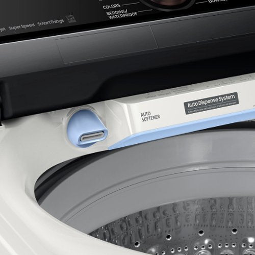 Samsung - 5.5 Cu. Ft. High-Efficiency Smart Top Load Washer with Auto Dispense System - Ivory