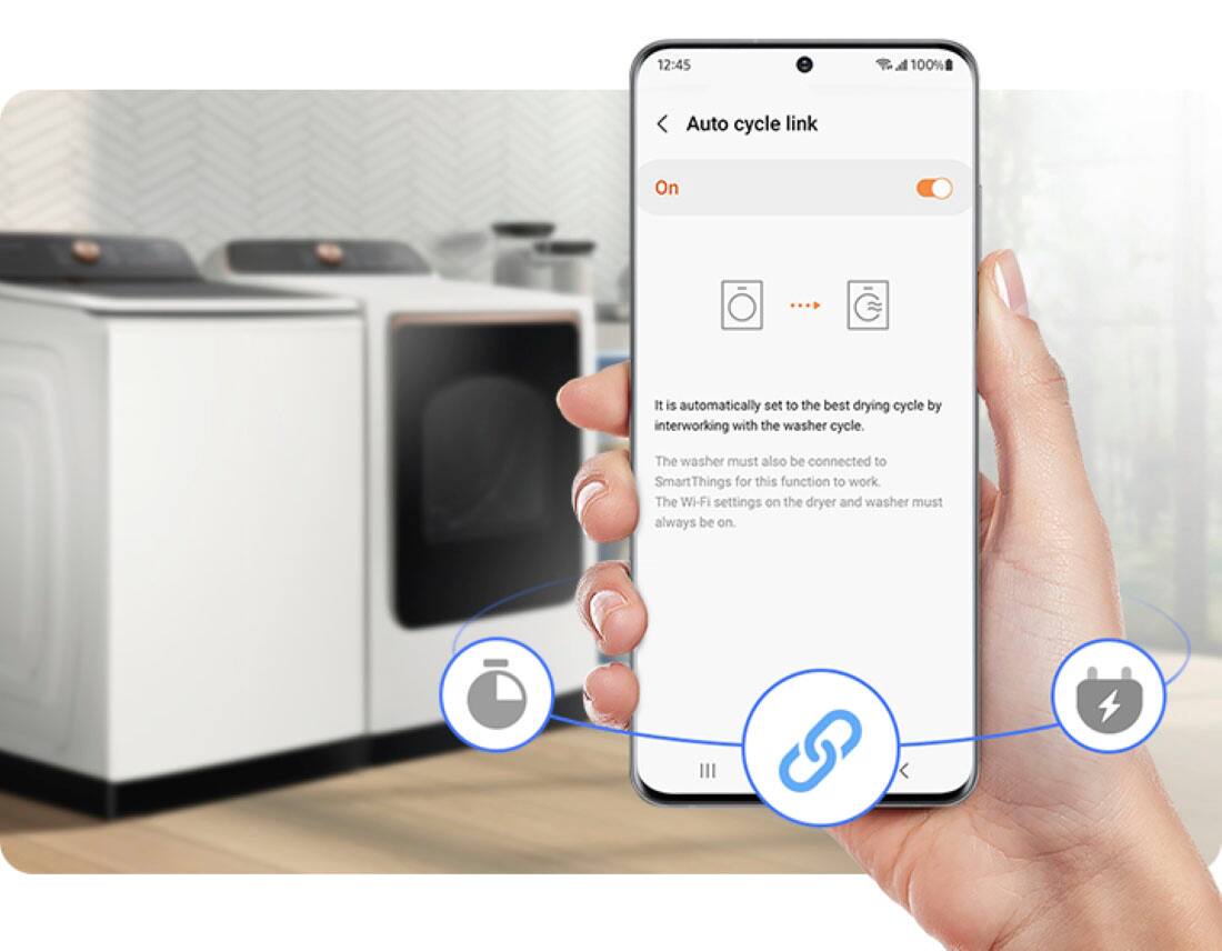 Samsung - 5.5 Cu. Ft. High-Efficiency Smart Top Load Washer with Auto Dispense System - Ivory