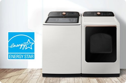 Samsung - 5.5 Cu. Ft. High-Efficiency Smart Top Load Washer with Auto Dispense System - Ivory
