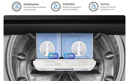 Samsung - 5.5 Cu. Ft. High-Efficiency Smart Top Load Washer with Auto Dispense System - Ivory