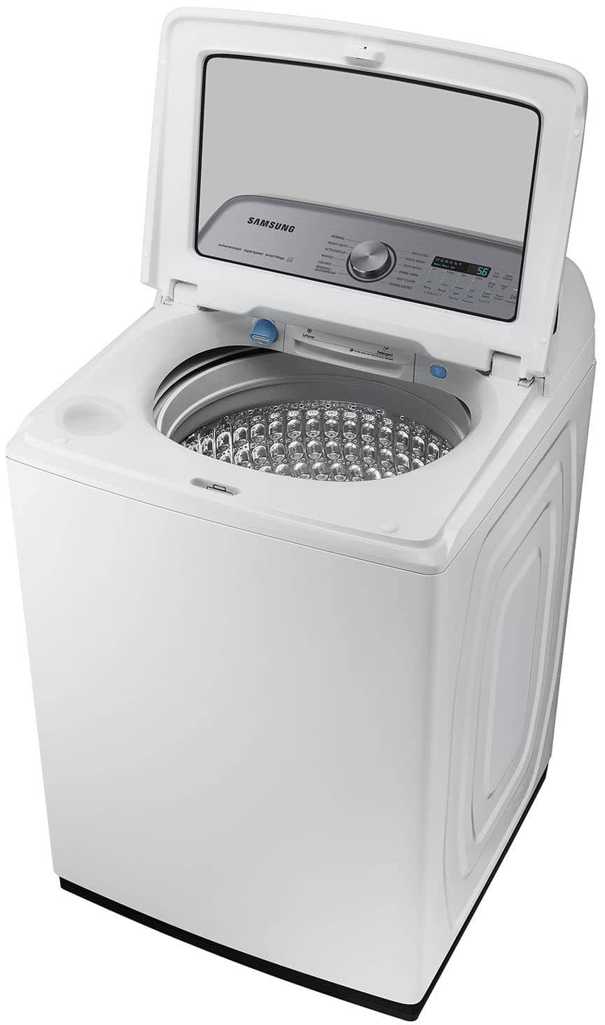 Samsung - 5.2 Cu. Ft. High-Efficiency Smart Top Load Washer with Super Speed Wash - White