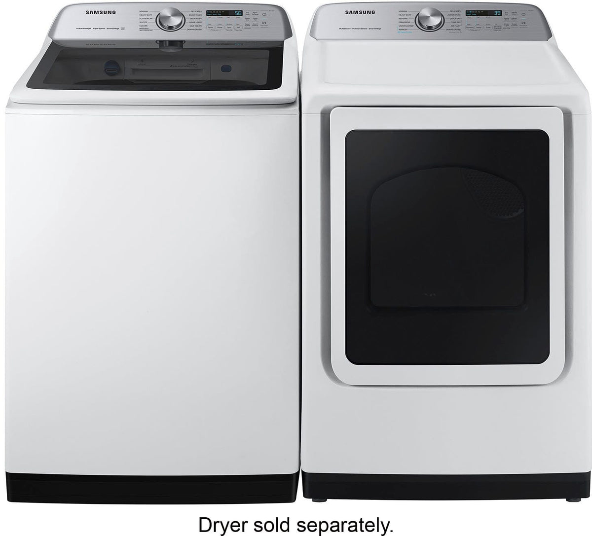 Samsung - 5.2 Cu. Ft. High-Efficiency Smart Top Load Washer with Super Speed Wash - White