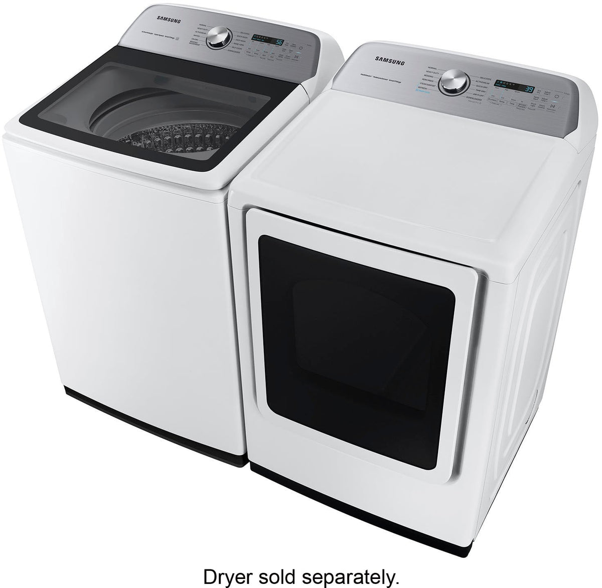 Samsung - 5.2 Cu. Ft. High-Efficiency Smart Top Load Washer with Super Speed Wash - White