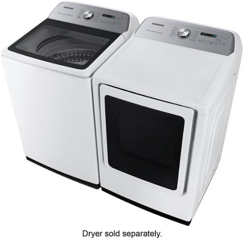 Samsung - 5.2 Cu. Ft. High-Efficiency Smart Top Load Washer with Super Speed Wash - White
