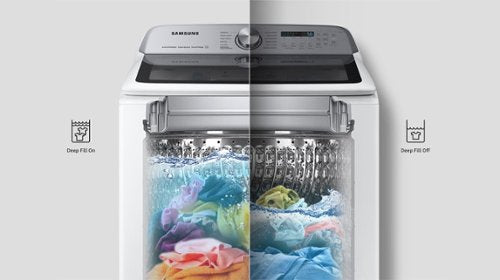 Samsung - 5.2 Cu. Ft. High-Efficiency Smart Top Load Washer with Super Speed Wash - White
