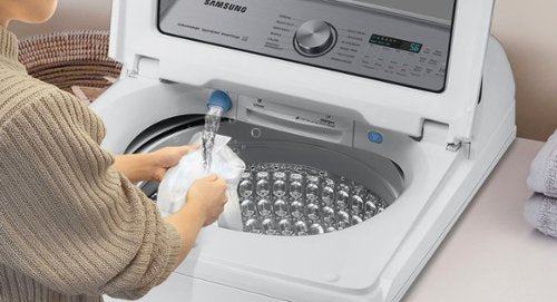 Samsung - 5.2 Cu. Ft. High-Efficiency Smart Top Load Washer with Super Speed Wash - White