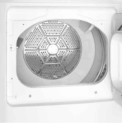 GE - 7.2 Cu. Ft. Electric Dryer with Long Venting up to 120 Ft - White with Silver Matte