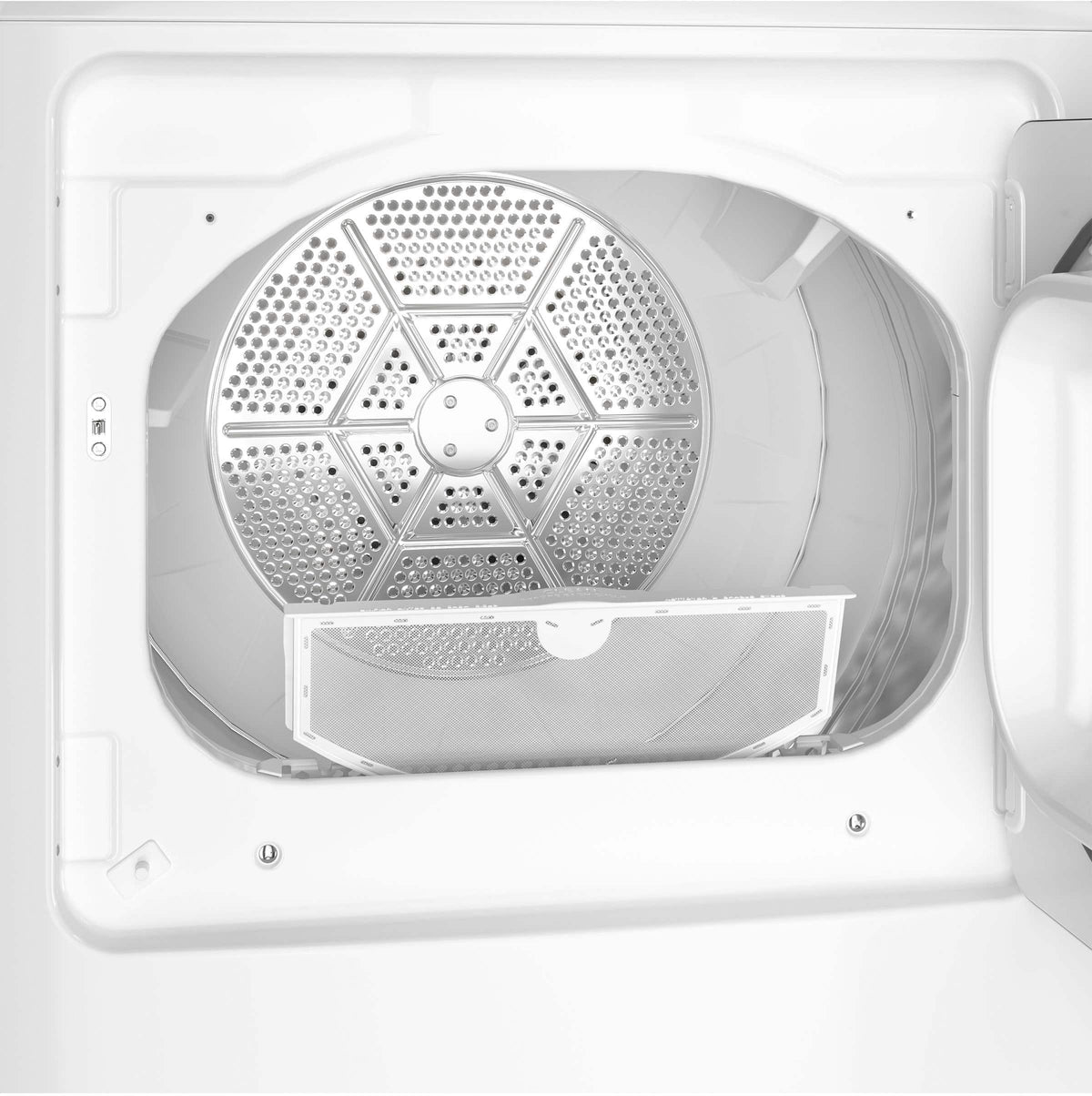 GE - 7.2 Cu. Ft. Electric Dryer with Long Venting up to 120 Ft - White with Silver Matte