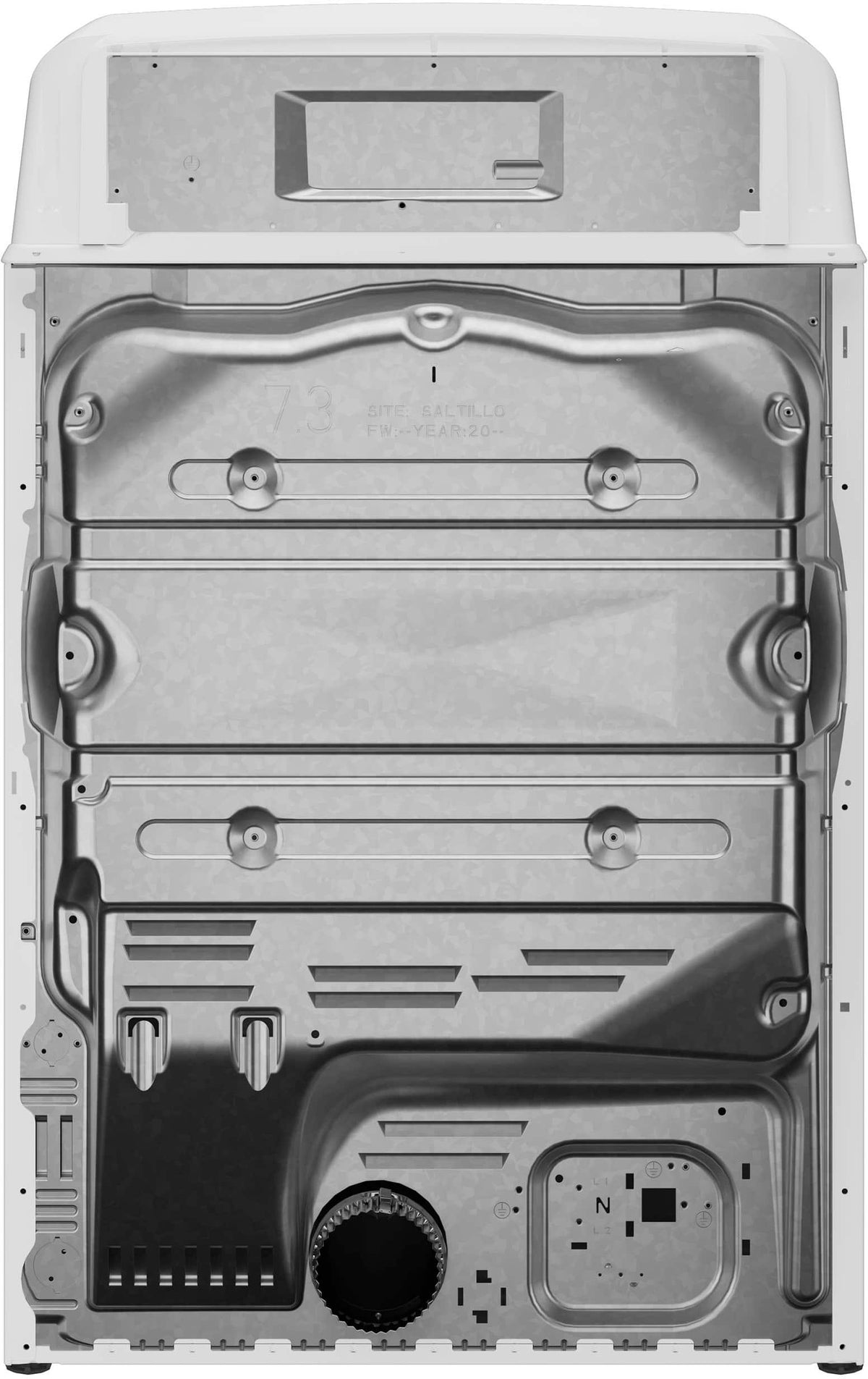 GE - 7.2 Cu. Ft. Electric Dryer with Long Venting up to 120 Ft - White with Silver Matte