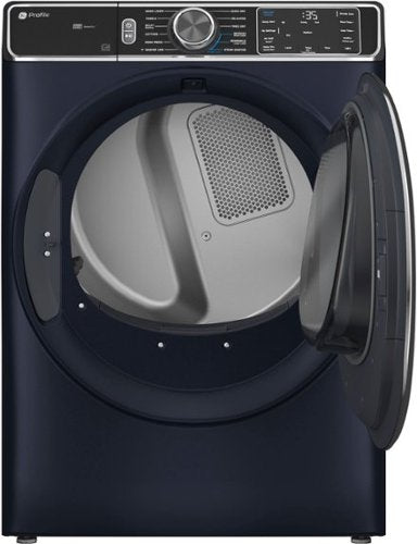 GE Profile - 7.8 Cu. Ft. Stackable Smart Electric Dryer with Steam and Sanitize Cycle - Sapphire Blue