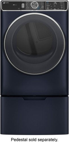 GE Profile - 7.8 Cu. Ft. Stackable Smart Electric Dryer with Steam and Sanitize Cycle - Sapphire Blue